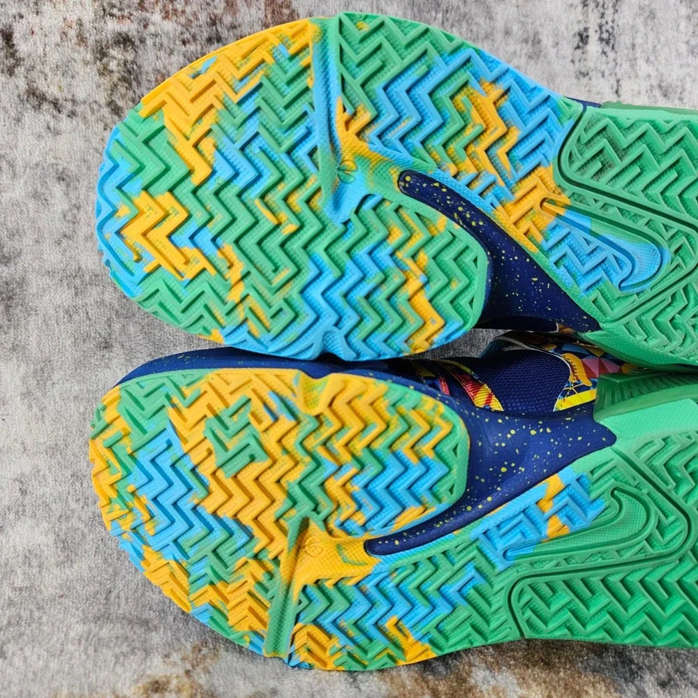 Nike LeBron Witness 7 Kaleidoscope‎ Basketball Shoes Sneakers DQ8650-400 Youth 6